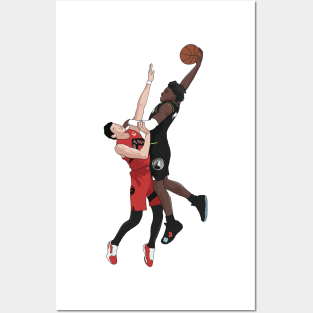 Anthony Edwards Posterize Dunk Posters and Art